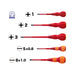 VESSEL (2005PBU) BALL GRIP Insulated Screwdriver 5PC. Set - Pacific Power Tools