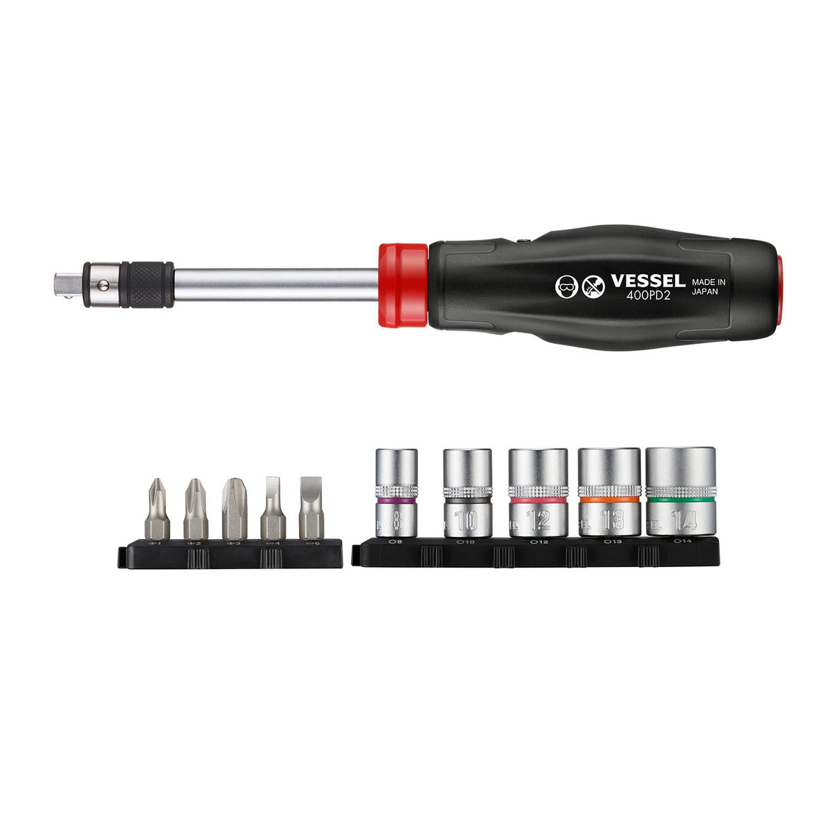 VESSEL (400PD21U) 2 Way Power Driver, 11pc. Set — Pacific Power Tools