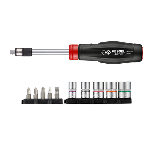 VESSEL (400PD21U) 2 Way Power Driver, 11pc. Set - Pacific Power Tools