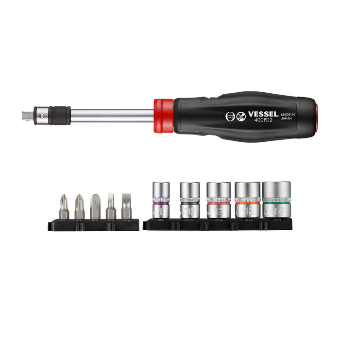 VESSEL (400PD21U) 2 Way Power Driver, 11pc. Set - Pacific Power Tools