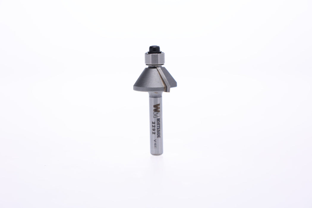 Whiteside (2292) 45 Deg Chamfer Bit, 5/16CL, 1/4SH - Pacific Power Tools