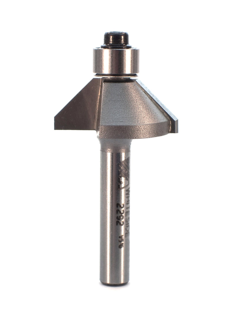 Whiteside (2292) 45 Deg Chamfer Bit, 5/16CL, 1/4SH - Pacific Power Tools
