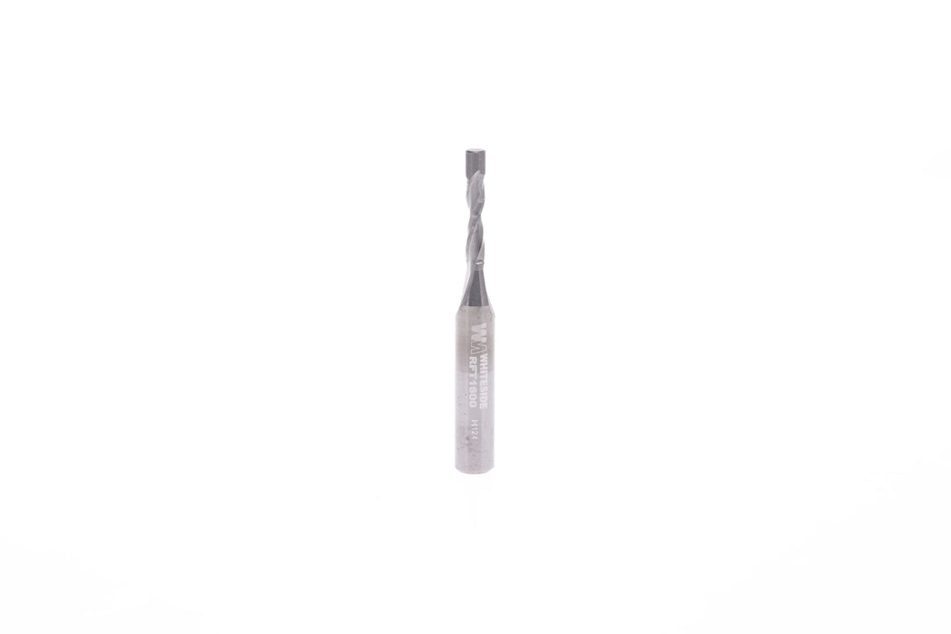 Whiteside (RFT1600) UP CUT SPIRAL FLUSH TRIM 1/8CD 3/8CL 1/4SH BRASS BUSHING - Pacific Power Tools